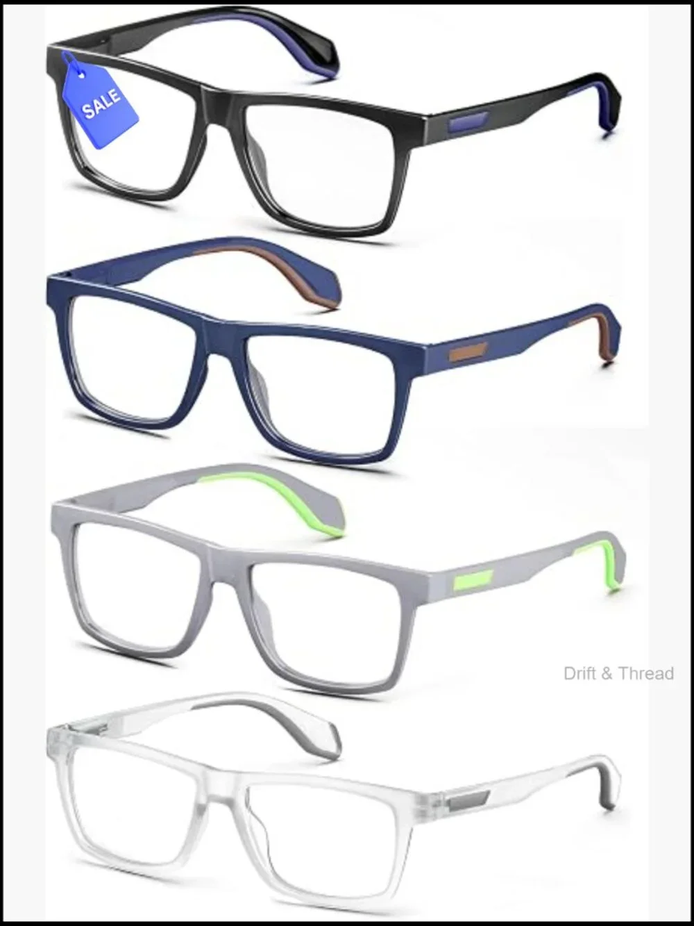 Oversized 1.5 Reading Glasses Blue Light Blocking Anti UV Eyestrain Men Women
